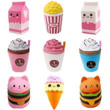 Load image into Gallery viewer, Jumbo Cute Surprizamals Cake Hamburger Squishy Unicorn Milk Slow Rising Squeeze Toy Scented Stress Relief for Kid Fun Gift Toy